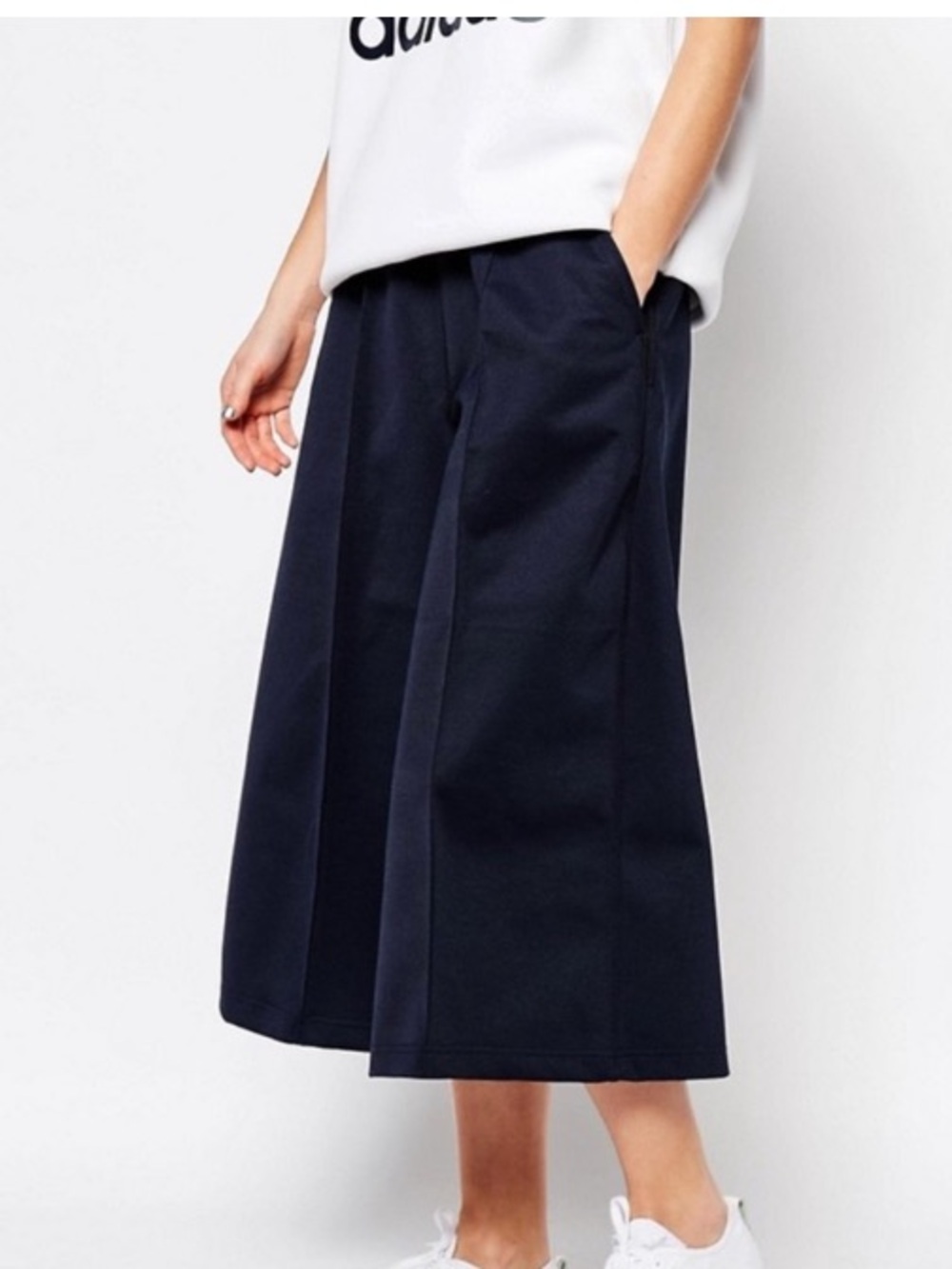 ADIDAS Originals By Hyke Tokyo Wide Leg Culotte Active Pants - Picture 4 of 10